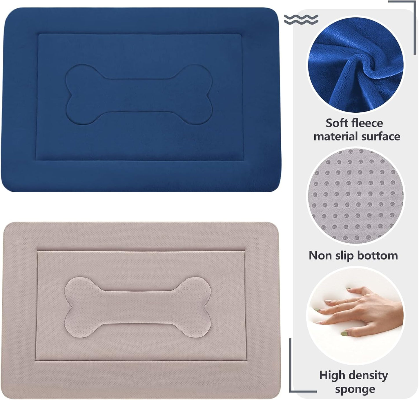 Joicyco Dog Bed Large Crate Mat 42 in Non-Slip Washable Soft Mattress Kennel Pads
