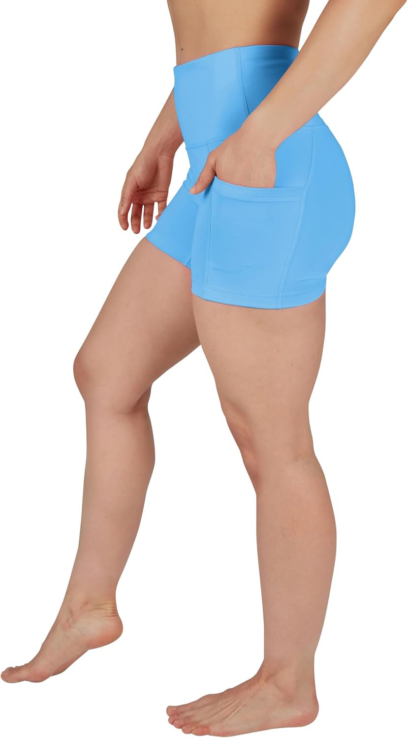 Yogalicious Womens High Waisted Biker Shorts Workout Running Spandex Yoga Shorts 3.5", 5", 7", 9"