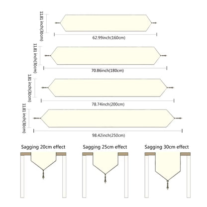 New Black White Striped Table Runner Tea Table TV Cabinet Tablecloth Home Decor Cover Table Cloth with Tassel Party Bed Runner