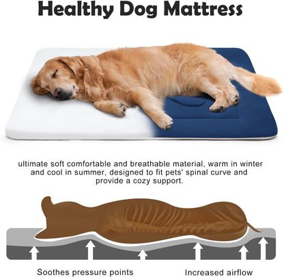 Joicyco Dog Bed Large Crate Mat 42 in Non-Slip Washable Soft Mattress Kennel Pads