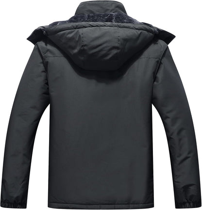 OTU Men'S Waterproof Ski Jacket Snowboarding Windbreaker Warm Winter Hooded Mountain Snow Coat