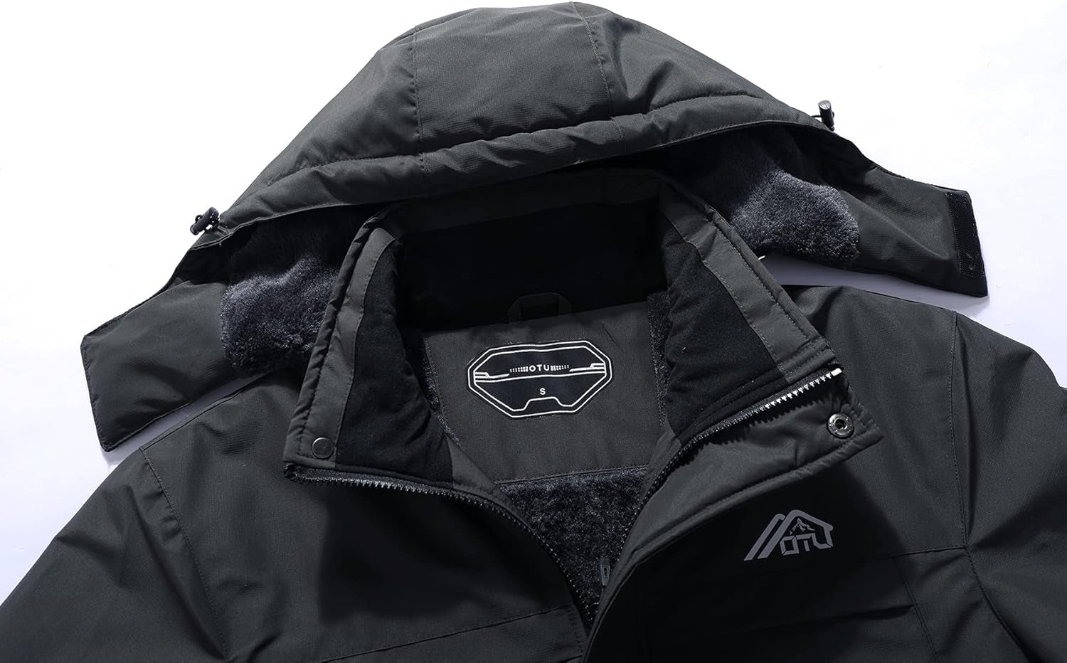 OTU Men'S Waterproof Ski Jacket Snowboarding Windbreaker Warm Winter Hooded Mountain Snow Coat